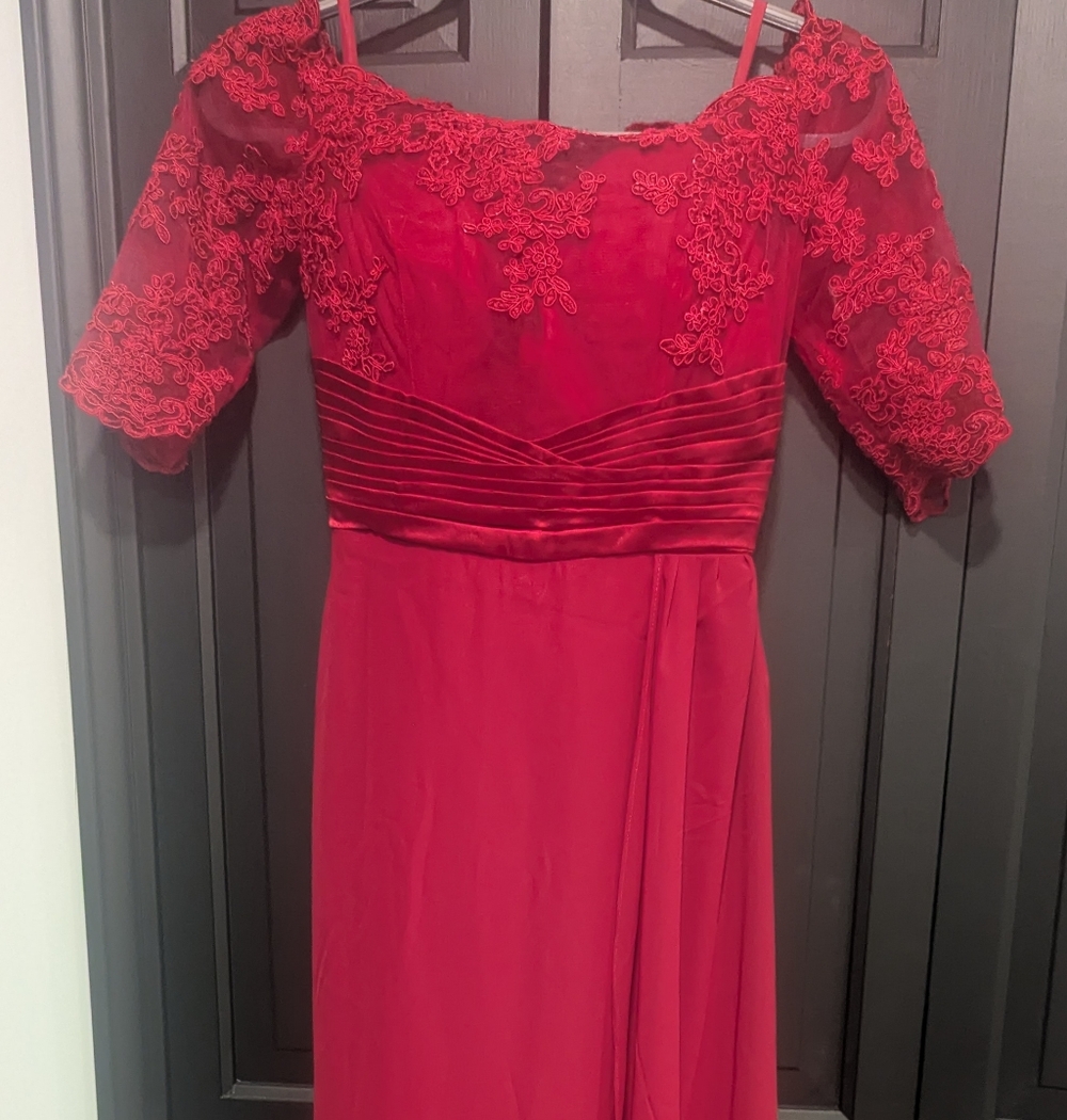 Elegant Red Evening Gown